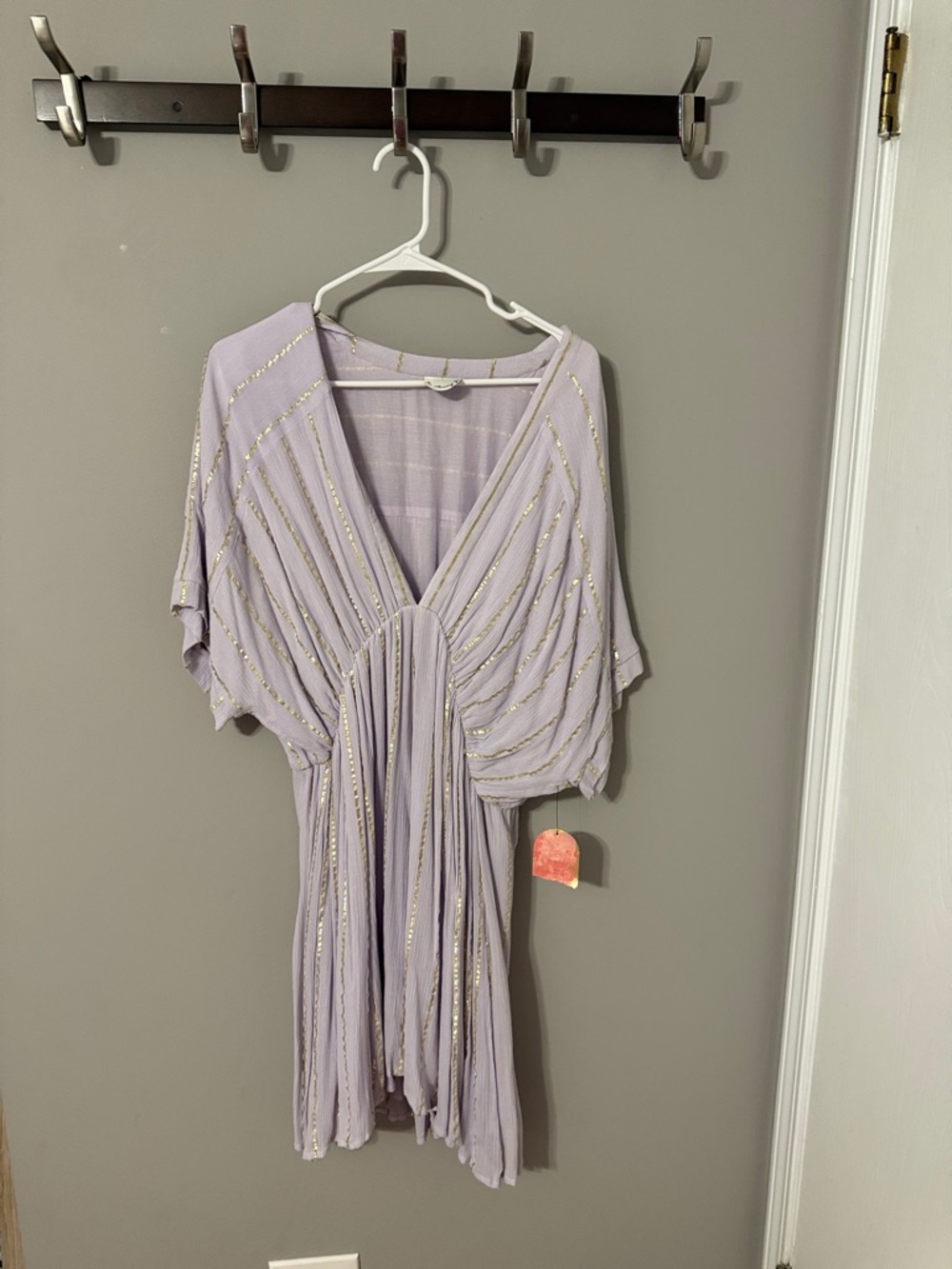 ARULA Lavender Mini Dress with Gold Accent